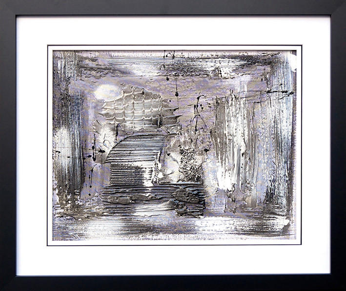 ORIGINALBILD Abstraktes  - Multicolor/Schwarz, Basics, Papier/Holzwerkstoff (67/57cm)