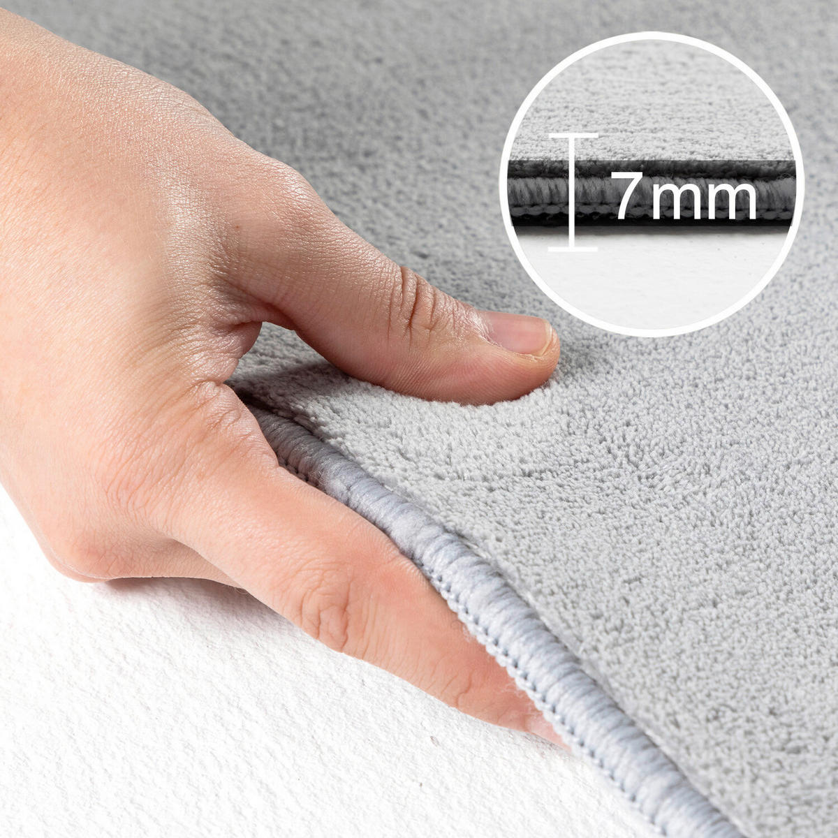 LÄUFER 80/250 cm Sky  - Silberfarben, Design, Textil (80/250cm) - Novel