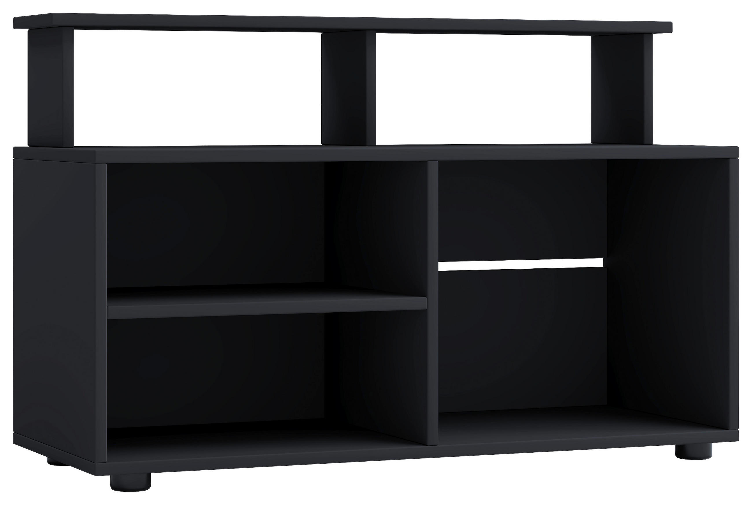 LOWBOARD  in 90/59/36 cm  - Schwarz, MODERN, Holzwerkstoff/Kunststoff (90/59/36cm) - MID.YOU