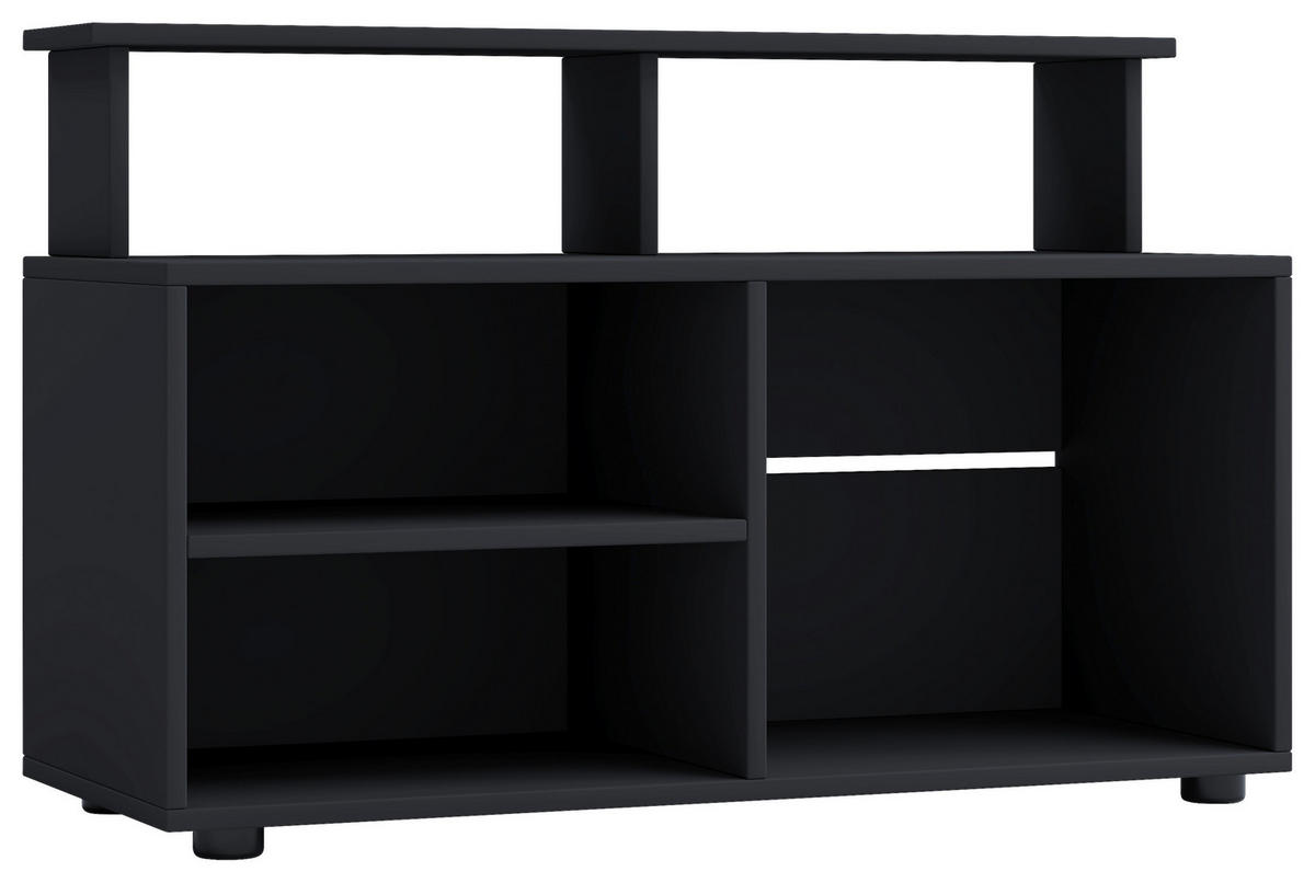 LOWBOARD  in 90/59/36 cm  - Schwarz, MODERN, Holzwerkstoff/Kunststoff (90/59/36cm) - MID.YOU