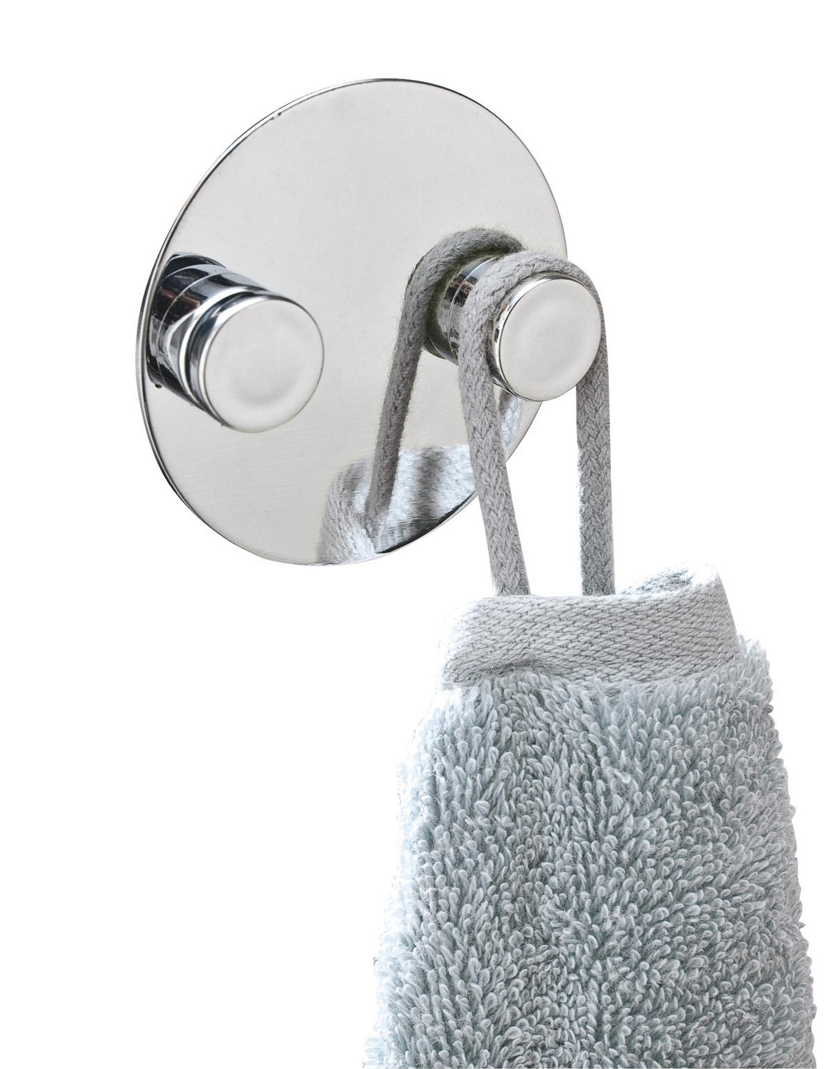 VÄGGKROK  i stålfärgad  - stålfärgad, Design, metall (9,5cm)