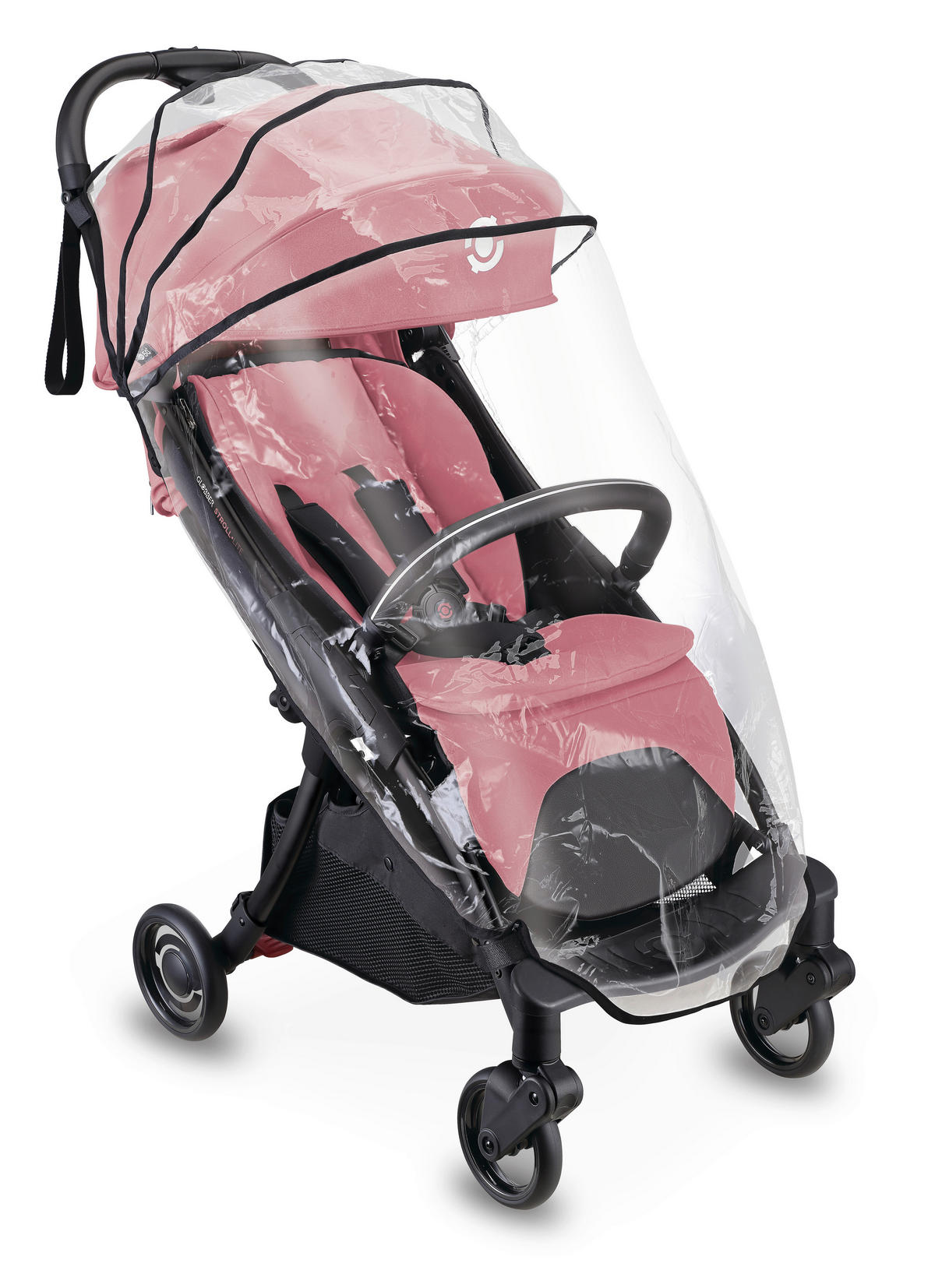 BUGGY STROLL LITE  - Schwarz/Rosa, Basics, Textil/Metall (70/46/103cm) - GLOBBER