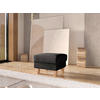 HOCKER in Textil Schwarz  - Eichefarben/Schwarz, KONVENTIONELL, Holz/Textil (58/48/58cm) - Sit & More