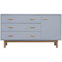 SIDEBOARD Melanie  in 144/80/44 cm  - Eichefarben/Grau, Design, Holzwerkstoff/Metall (144/80/44cm) - MID.YOU