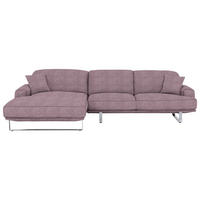 ECKSOFA Lesina in Webstoff Flieder  184/304 cm  - Flieder, Design, Textil/Metall (184/304cm) - Dieter Knoll