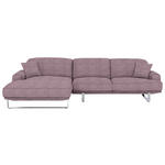 ECKSOFA Lesina in Webstoff Flieder  184/304 cm  - Flieder, Design, Textil/Metall (184/304cm) - Dieter Knoll