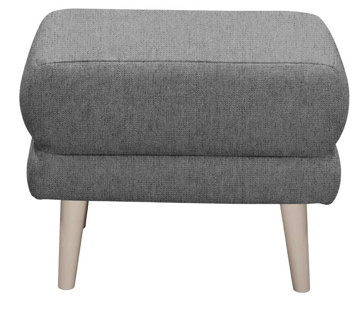 HOCKER in Textil Anthrazit  - Kaschmir/Anthrazit, MODERN, Holz/Textil (63/43/42cm) - MID.YOU