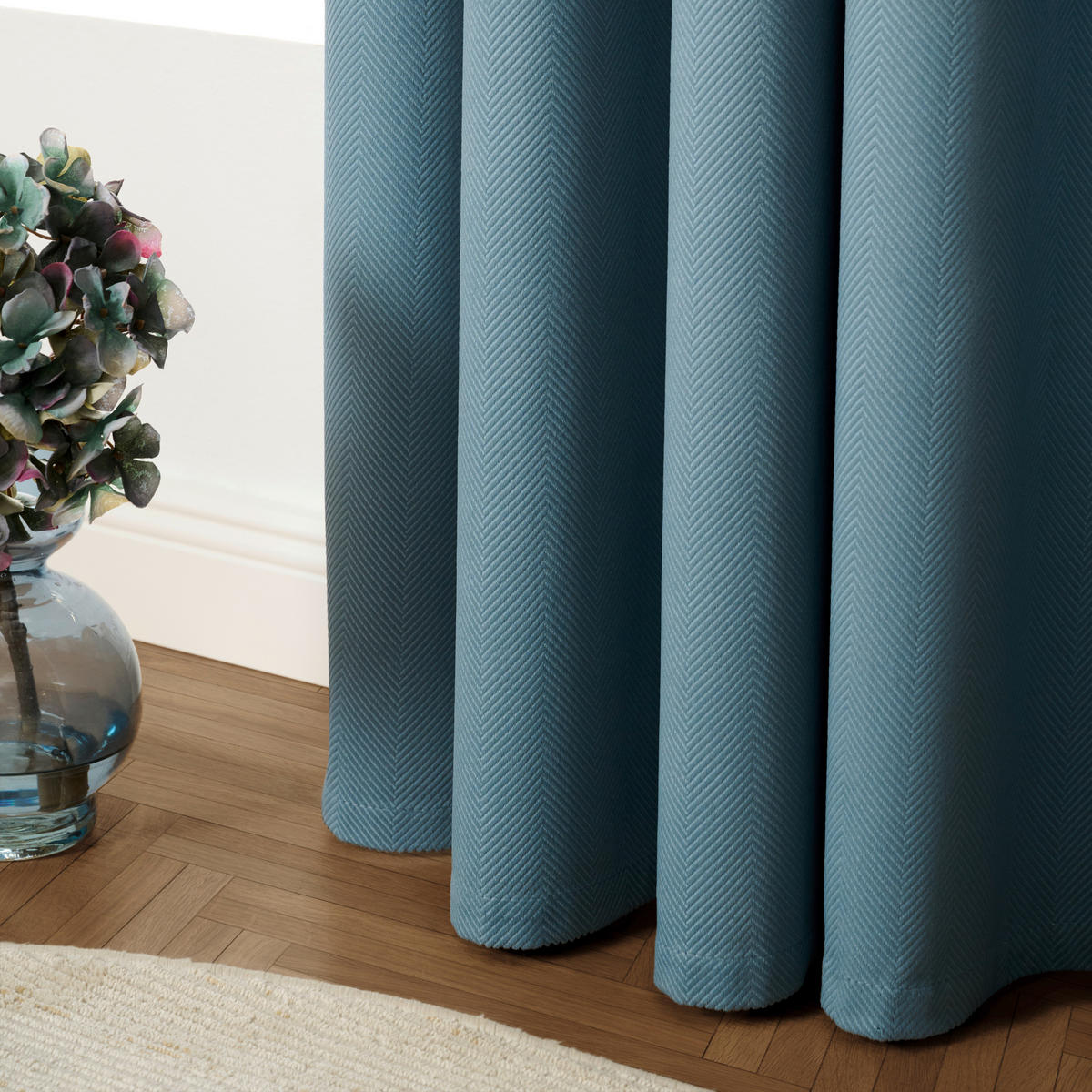 GOTOVA ZAVJESA plava 140/245 cm   - plava, Konvencionalno, tekstil (140/245cm) - Esposa
