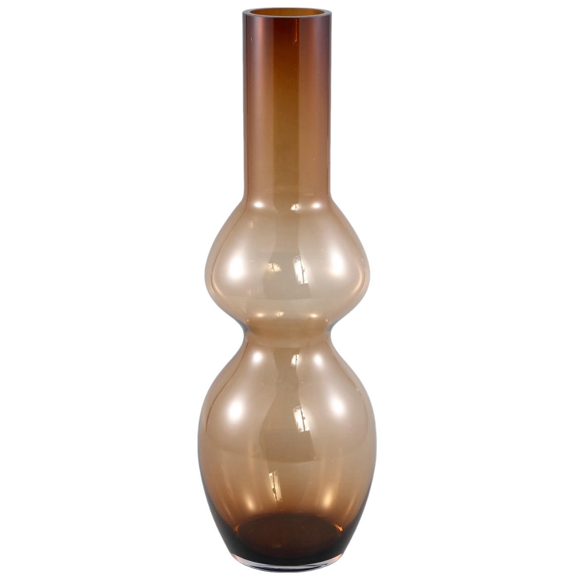 VAZA    steklo  - rjava, Basics, steklo (18/18/55cm)