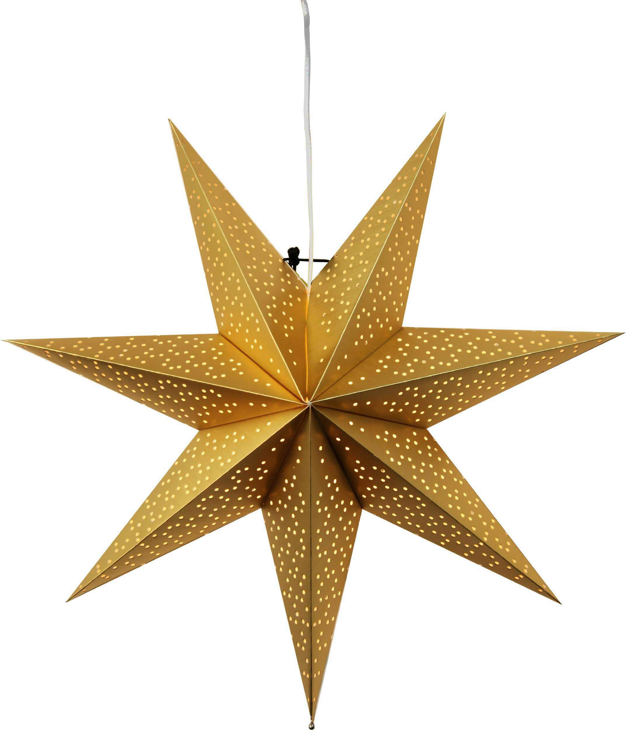 LED-DEKOLEUCHTE 54/16/54 cm   - Goldfarben/Weiß, Basics, Papier/Metall (54/16/54cm) - Eglo