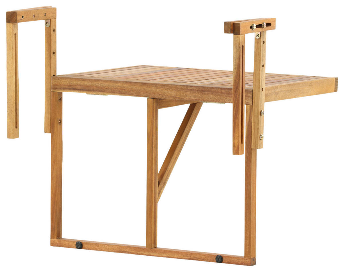 UTEBORD trä rektangulär  - akaciefärgad, Klassisk, trä (60/45/55cm) - Gardenson