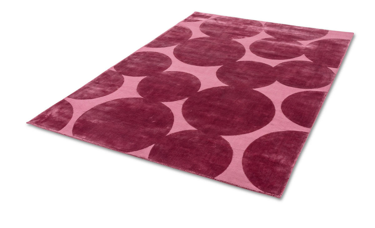 WEBTEPPICH 200/300 cm Circle Rot rechteckig  - Rot, Design, Textil (200/300cm) - Joop!