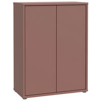 SCHUHSCHRANK Alice Springs  in 74,5/99,1/34,9 cm  - Terracotta/Grau, MODERN, Holzwerkstoff/Kunststoff (74,5/99,1/34,9cm) - Xora