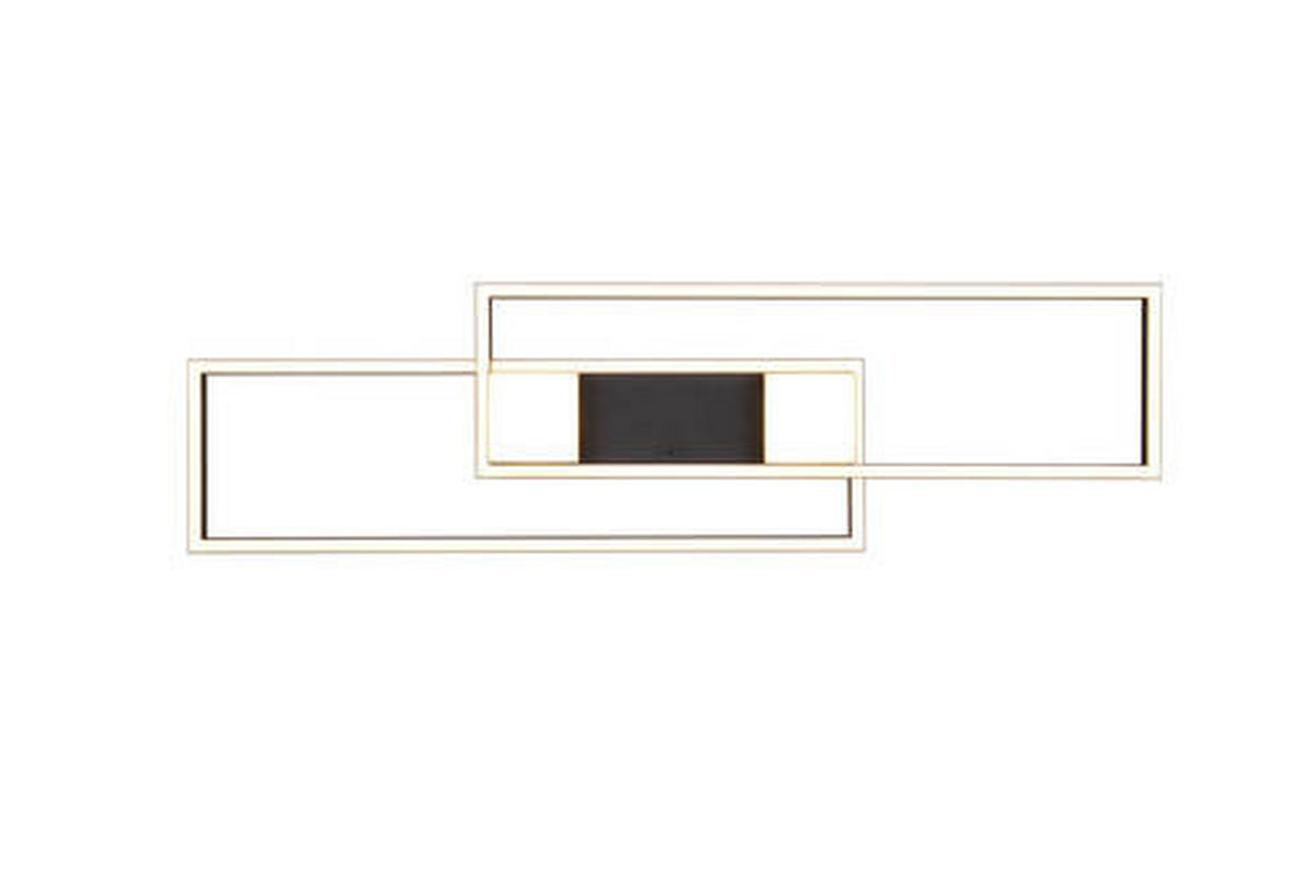 LED-DECKENLEUCHTE 100/8/28 cm   - Schwarz, Basics, Metall (100/8/28cm)