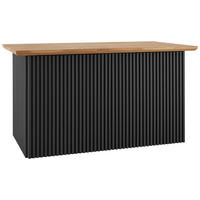 KÖKSÖ 160/88/90 cm  i antracit  - antracit/ekfärgad, Basics, trämaterial/trä (160/88/90cm) - Carryhome