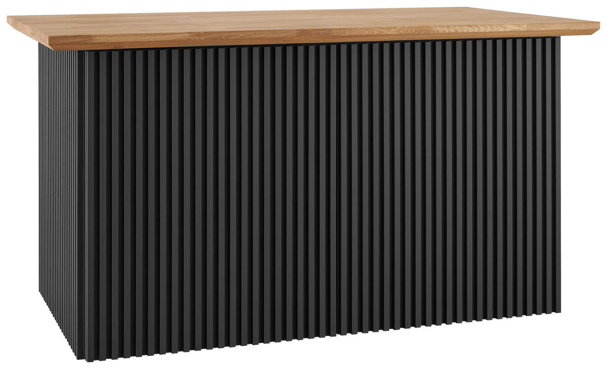 KÖKSÖ 160/88/90 cm  i antracit  - antracit/ekfärgad, Basics, trämaterial/trä (160/88/90cm) - Carryhome