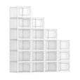 SCHUHBOX - Transparent/Weiß, Trend, Kunststoff (35/19/25,2cm) - Boxxx