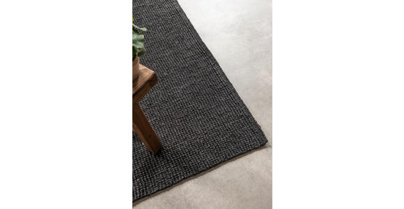 JUTETEPPICH 80/150 cm Bouclé  - Schwarz, Basics, Textil (80/150cm) - Linea Natura