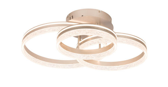 LED-DECKENLEUCHTE 72/63/22 cm   - Cappuccino, Design, Kunststoff/Metall (72/63/22cm) - Novel