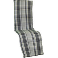 RELAXSESSELAUFLAGE Beige Karo  - Beige, Basics, Textil (170/52/8cm) - Gardenson