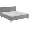 POLSTERBETT 180/200 cm  in Grau  - Schwarz/Grau, Basics, Holz/Textil (180/200cm) - Boxxx