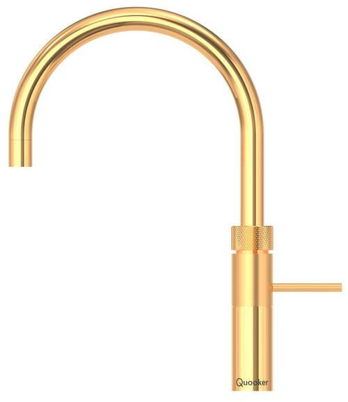 KÜCHENARMATUR  - Goldfarben, Basics, Metall (24/36,6cm) - Quooker