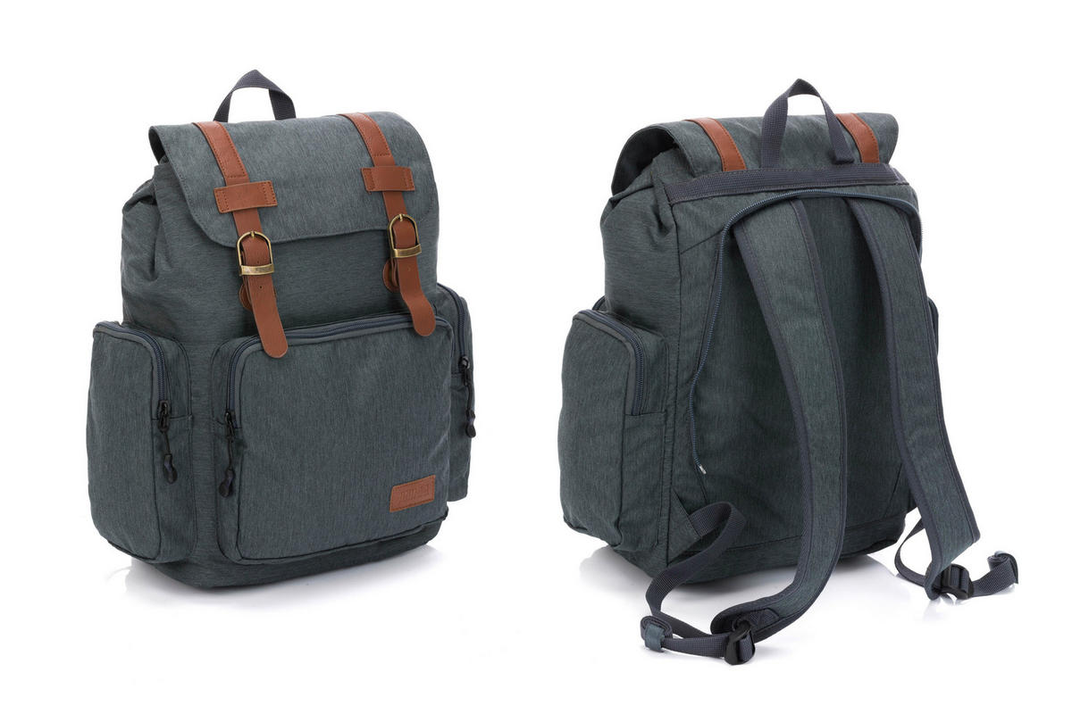 RÜCKENTRAGE Adventure  - Dunkelgrau/Beige, Basics, Textil (30/73/85cm) - Fillikid