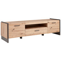 TV DIEL, dub artisan, 187/51/41 cm - sivá/dub artisan, Design, kompozitné drevo/plast (187/51/41cm) - Hom`in