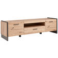 TV-ELEMENT Eiche Artisan  187/51/41 cm  - Eiche Artisan/Grau, Design, Holzwerkstoff/Kunststoff (187/51/41cm) - Hom`in