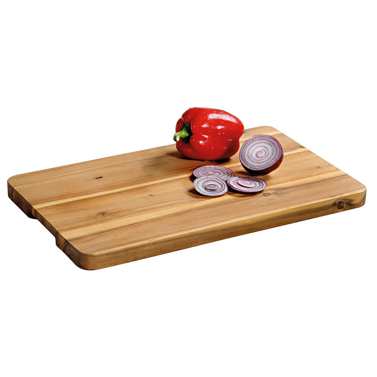 SERVIERBRETT Holz Akazie  - Akaziefarben, Basics, Holz (45/2,50/27cm) - Kesper