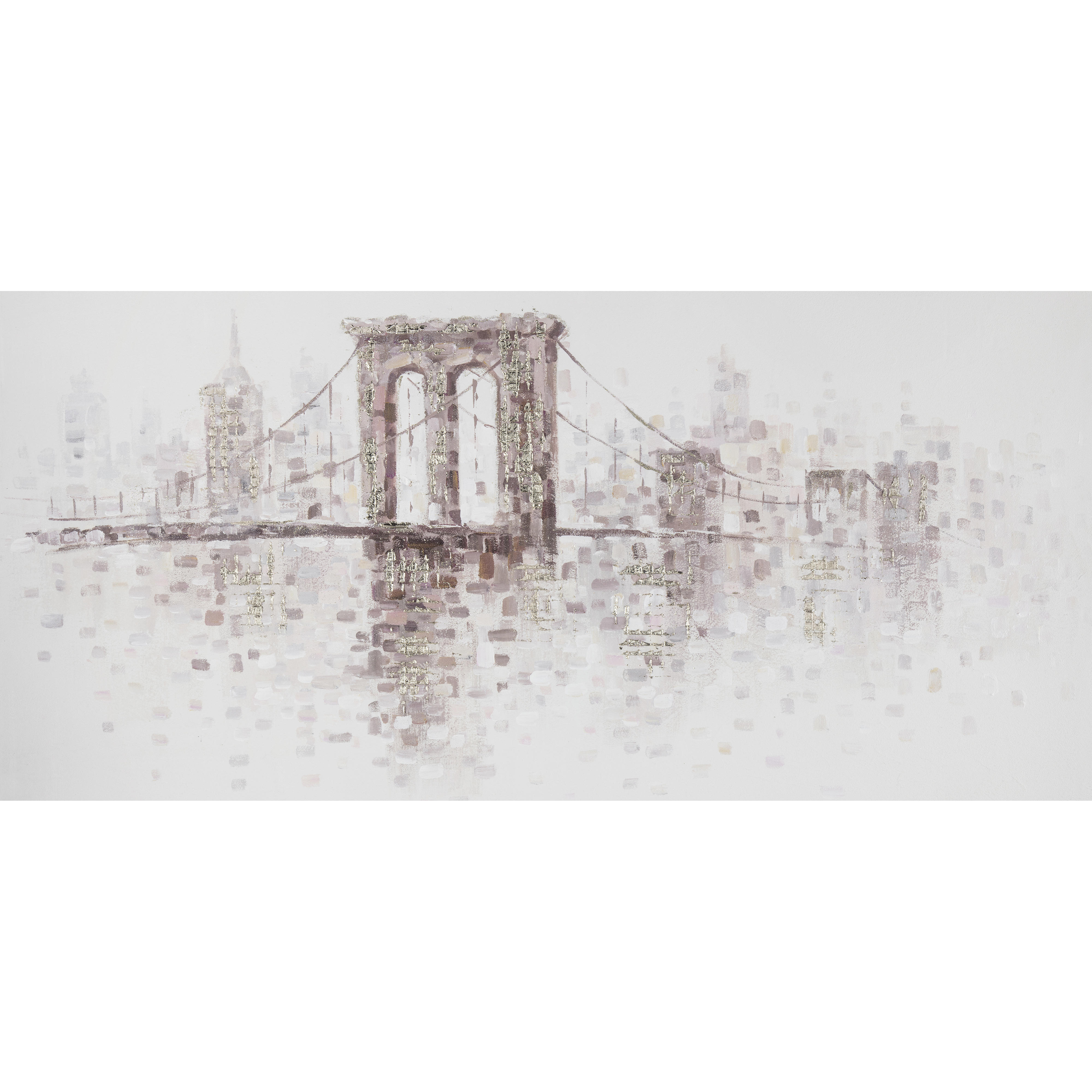 OLEJOMALBA, mosty, 150/70 cm  - šedá/bílá, Basics, dřevo/textil (150/70cm) - Monee