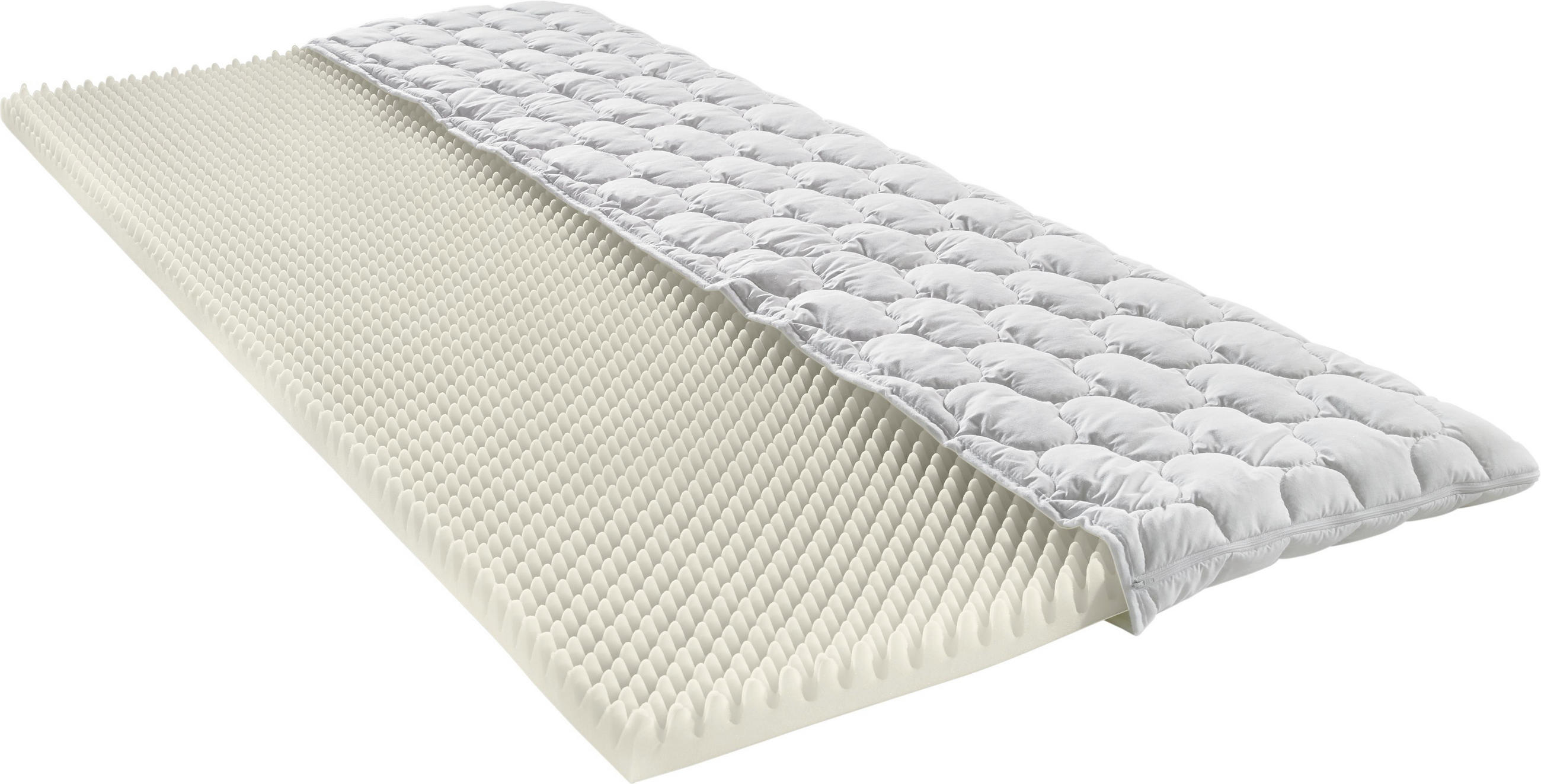 Matratzen Xlutz Topper 90 200 Cm Polyurethanschaumkern Weiß Basics Textil 200cm