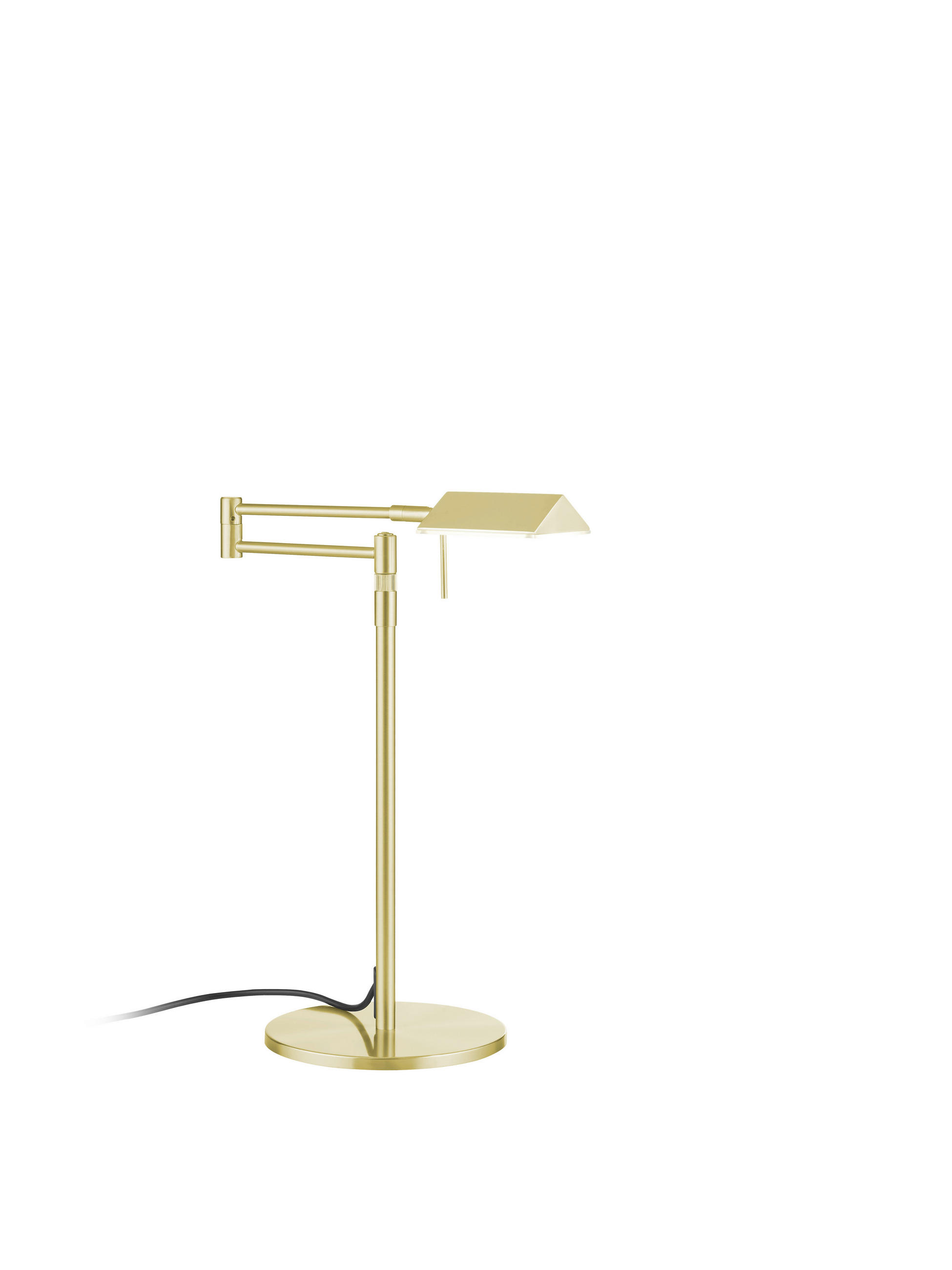 LED-TISCHLEUCHTE Johann 46/64 cm  - Messingfarben, Design, Metall (46/64cm) - elements by BANKAMP