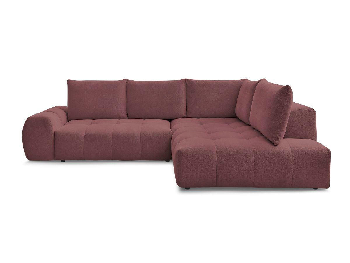 ECKSCHLAFSOFA EVEREST  mit Rücken echt, Armteil links, Armteil rechts Flachgewebe Rot  - Rot/Schwarz, MODERN, Kunststoff/Textil (320/212cm)
