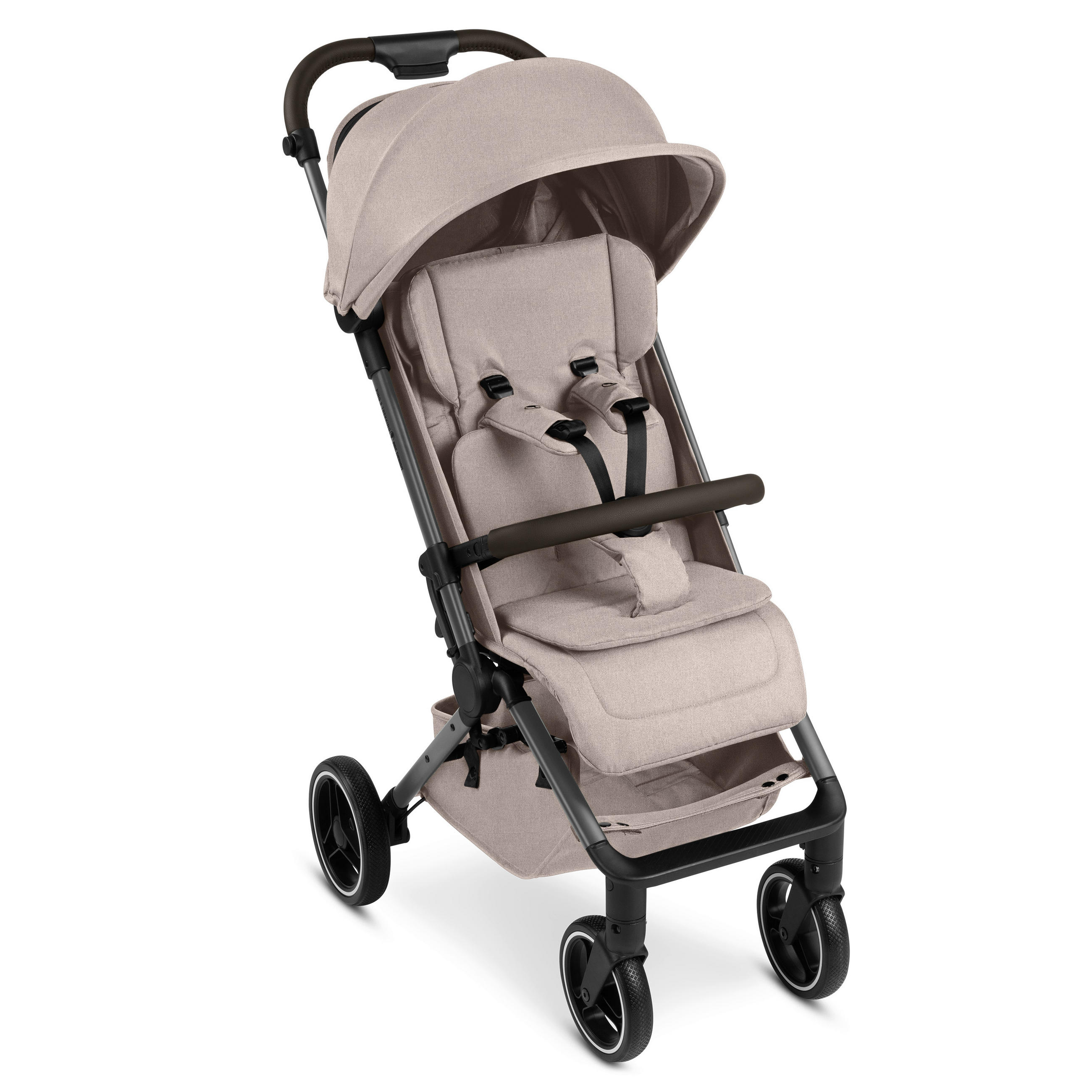 Thumbnail - ABC Design Buggy Ping 3 Trekking, Creme, 50.5x108x81 cm, EN 1888, UV 50+, Feststellbremse, Fußstütze abklappbar, Federun...