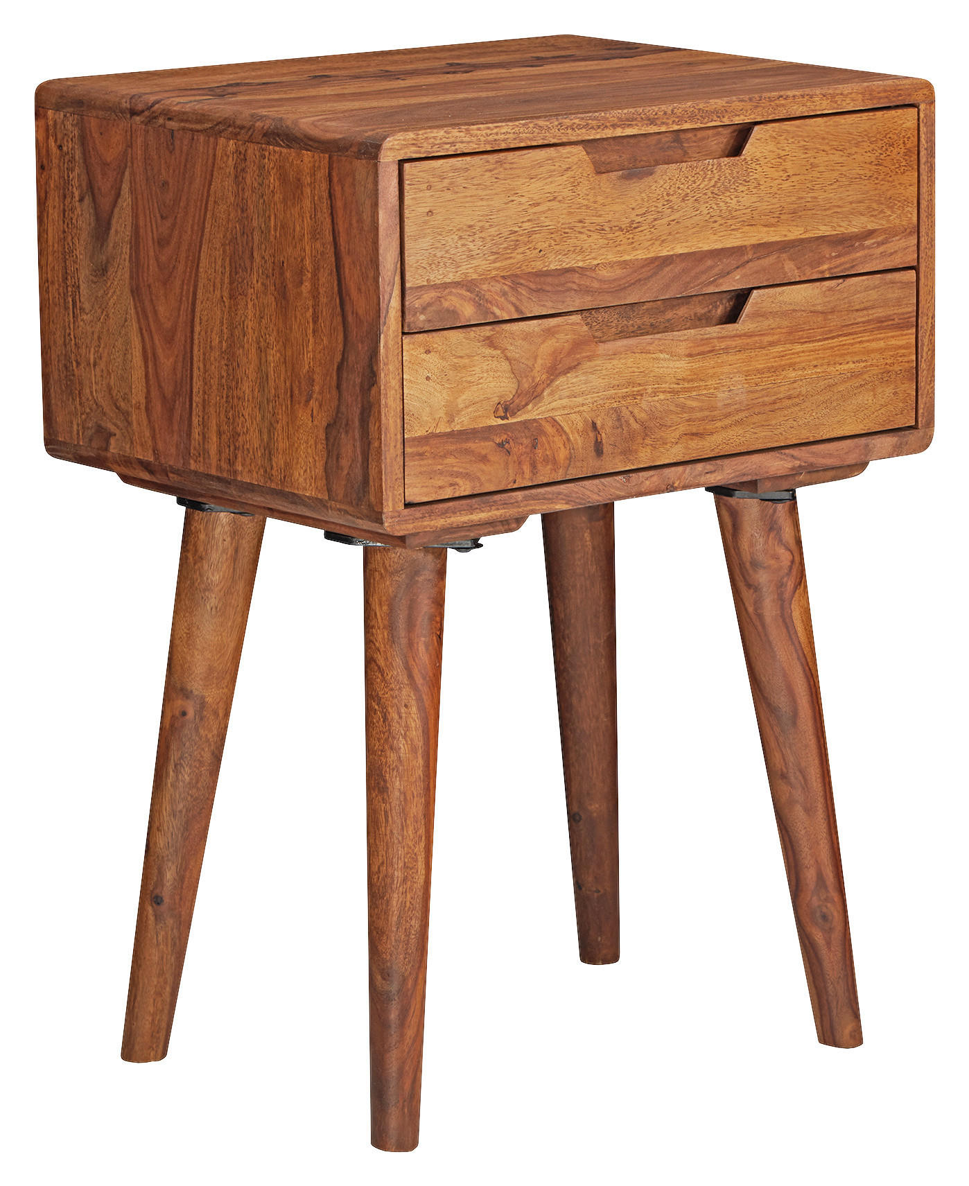 Mid.you Nachtschrank Skyport Sheesham 47x66x36 cm