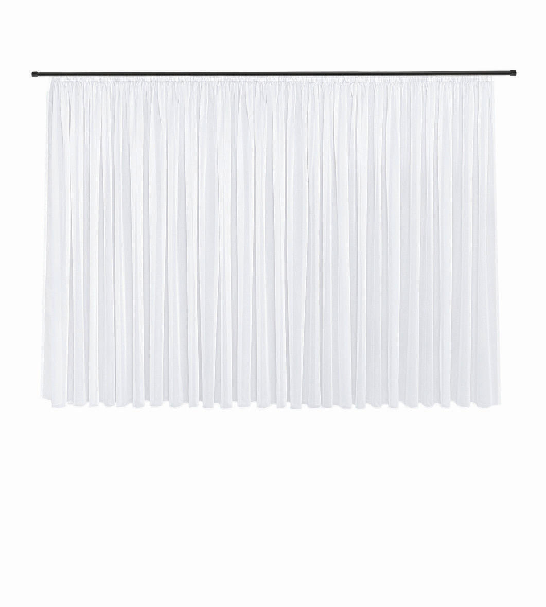 FERTIGSTORE  transparent  600/175 cm   - Weiß, Basics, Textil (600/175cm)