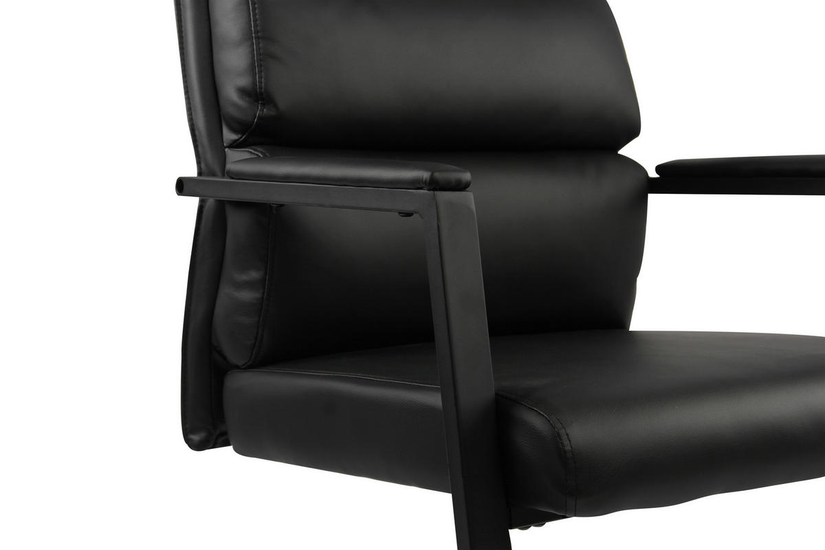 KONFERENČNÍ ŽIDLE - černá, Moderní, kov/textil (53/73/52cm) - Livetastic