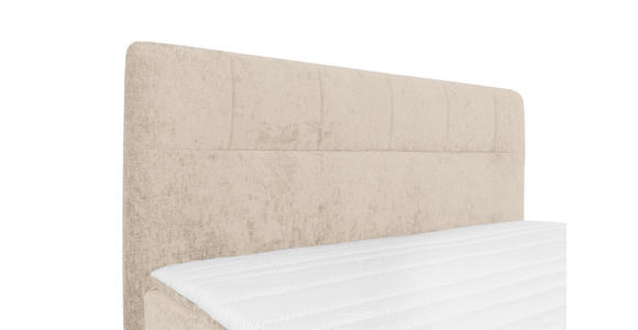 BOXSPRINGBETT 180/200 cm in Champagner - Champagner/Schwarz, Design, Textil/Metall (180/200cm) - Esposa