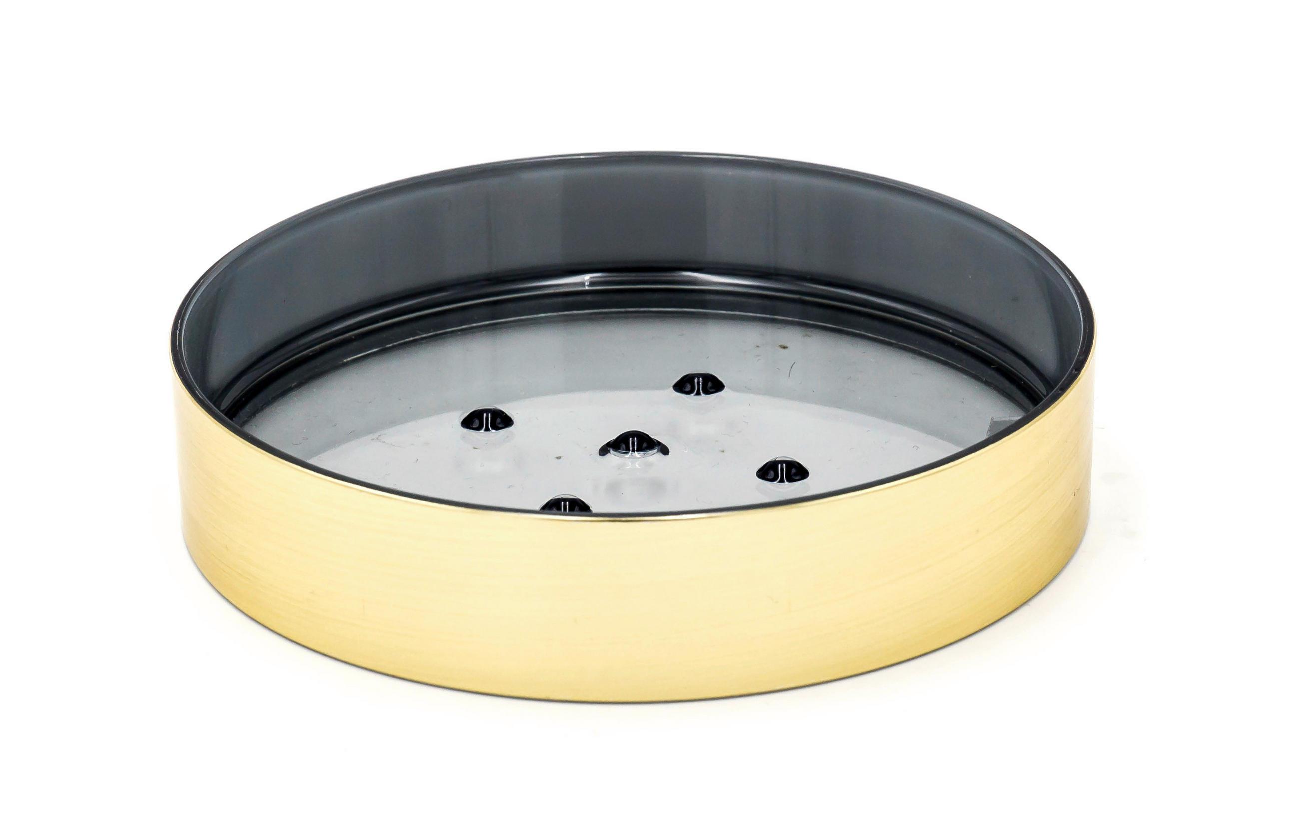 Savonieră plastic  - auriu, Basics, plastic (11,3/2,4cm) - Sadena