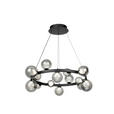 LED-HÄNGELEUCHTE Regulus 79,5/150 cm   - Schwarzbraun, Design, Glas/Metall (79,5/150cm) - Dieter Knoll