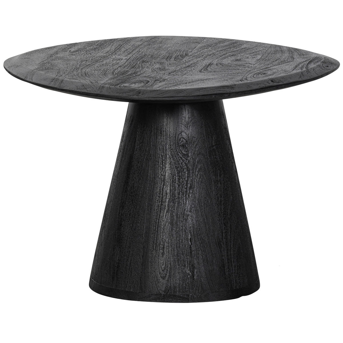 COUCHTISCH Posture Mangoholz massiv 70/63/42 cm Freiform Schwarz  - Schwarz, Design, Holz (70/63/42cm) - Livetastic