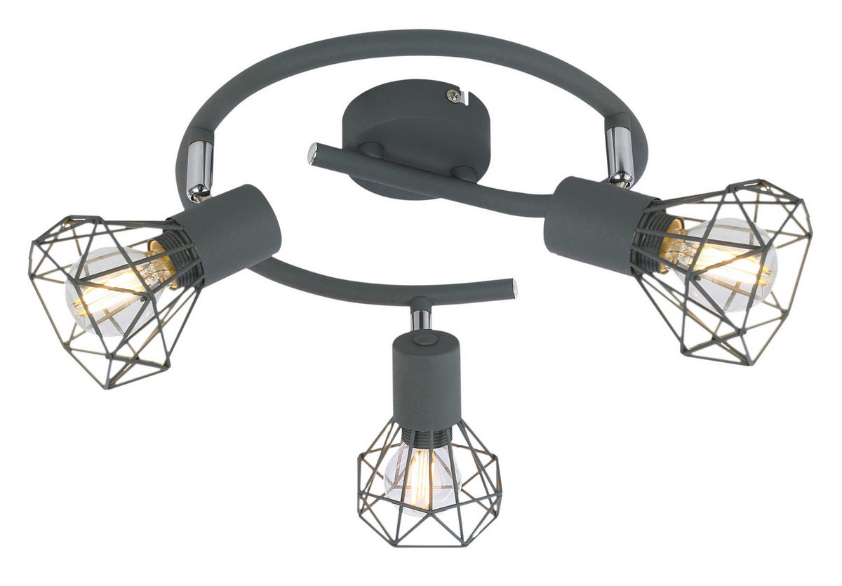 SPOTLIGHT 43/43/18 cm   - mörkgrå, Basics, metall (43/43/18cm)