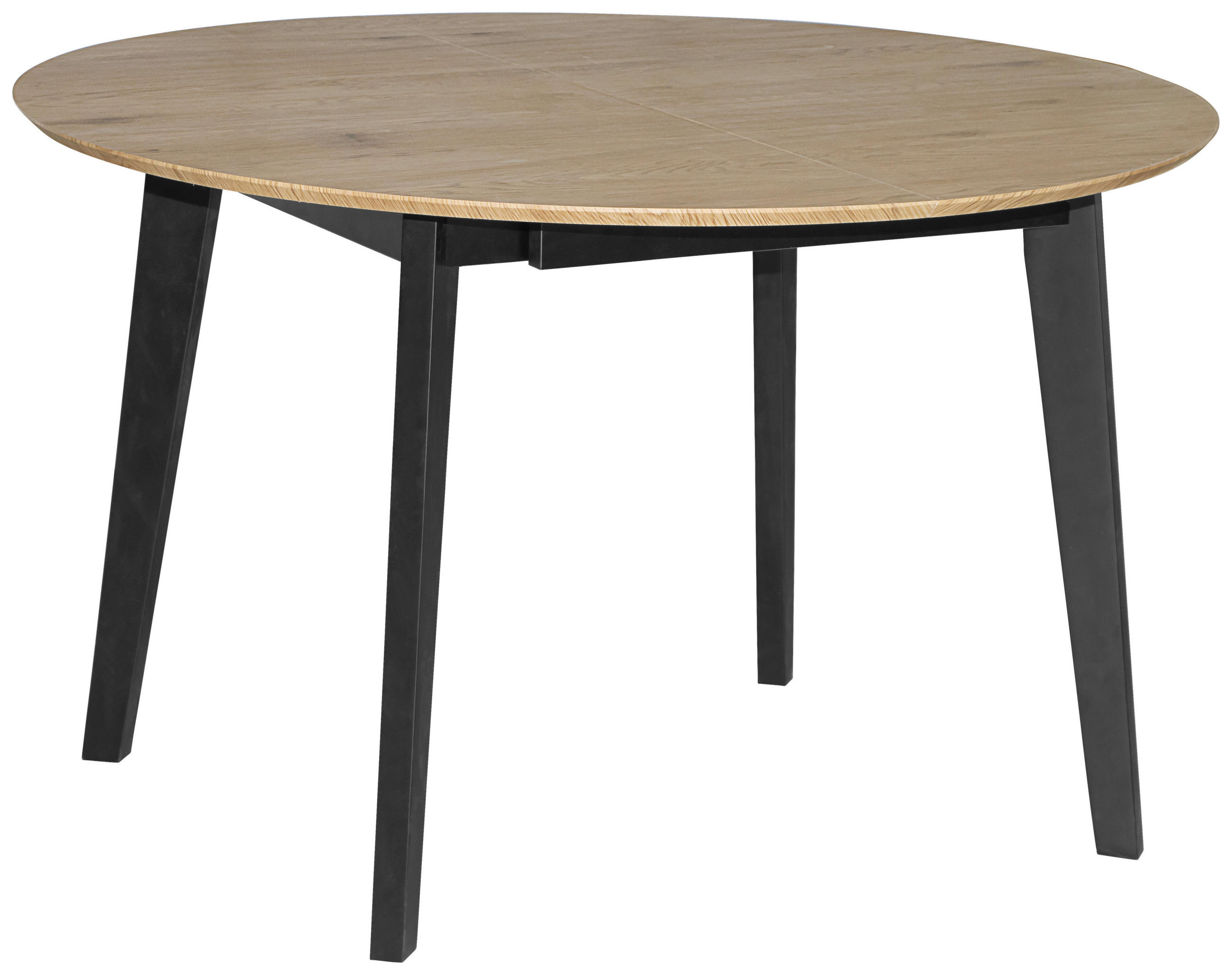 AUSZIEHTISCH in Holz, Holzwerkstoff  - Eichefarben/Schwarz, KONVENTIONELL, Holz/Holzwerkstoff (120-200/74/120cm) - MID.YOU