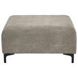 HOCKER in Textil Braun  - Schwarz/Braun, KONVENTIONELL, Textil/Metall (99/46/77cm) - Carryhome