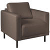 FÅTÖLJ i textil, metall, trä rostfärgad, brun  - brun/svart, Design, metall/trä (78/78/85cm) - Pure Home Comfort