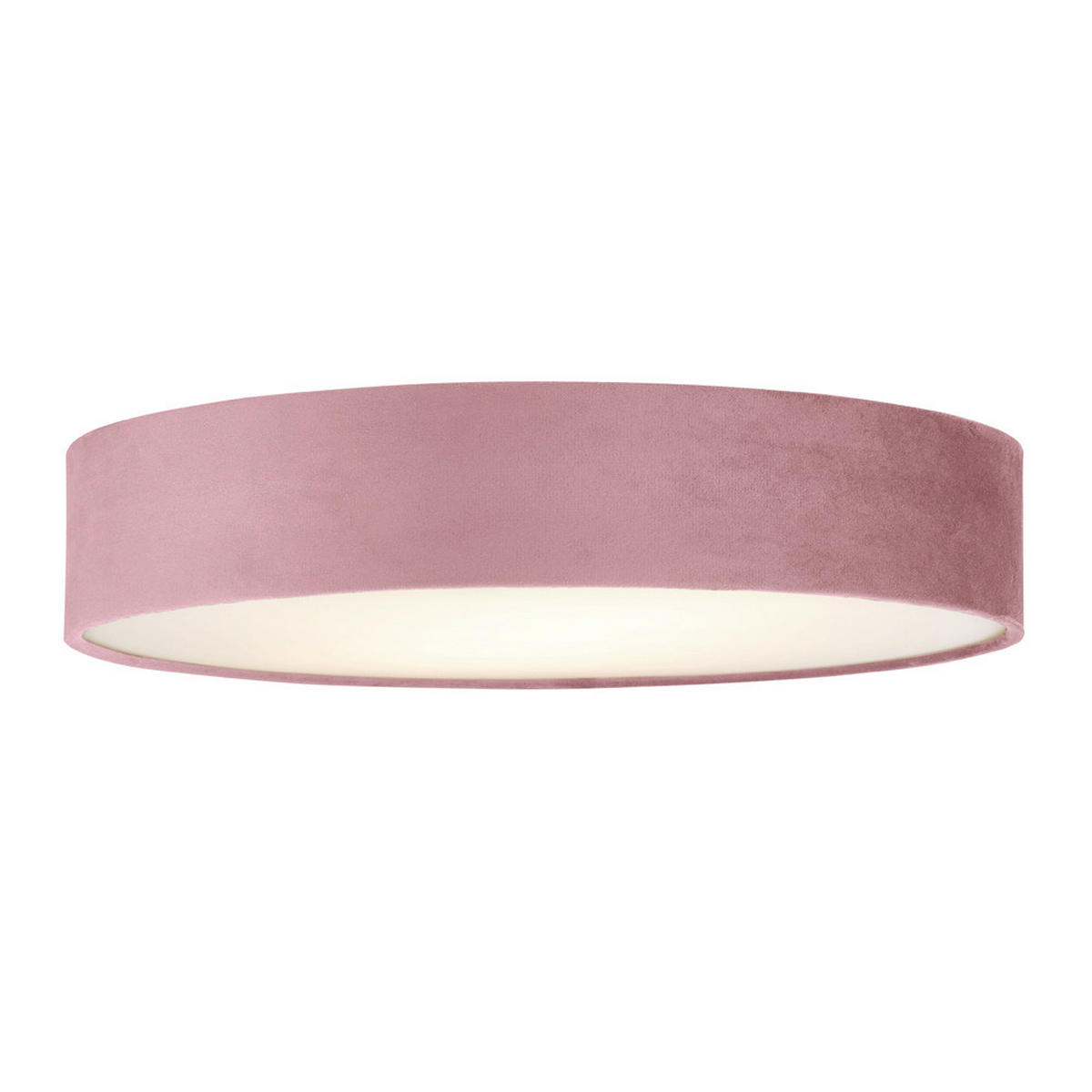 DECKENLEUCHTE Drum 50/10 cm   - Pink, Design, Kunststoff/Textil (50/10cm) - Searchlight