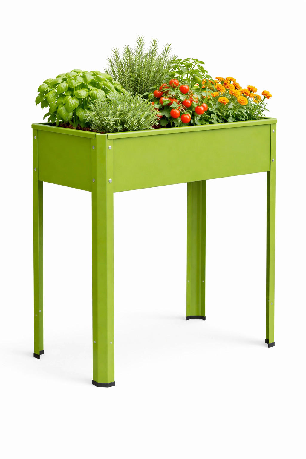 HOCHBEET - Grün, Modern, Metall (80/80/35cm)