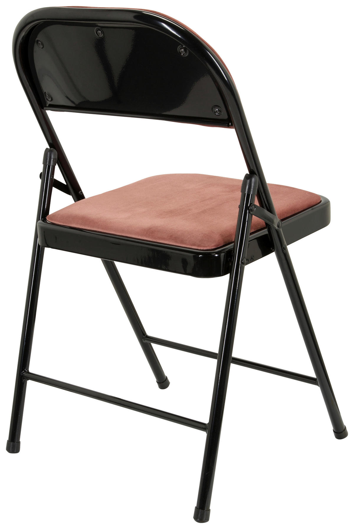 SKLÁDACÍ ŽIDLE, růžová, černá - růžová/černá, Basics, kov/textil (44/80/49cm) - MID.YOU