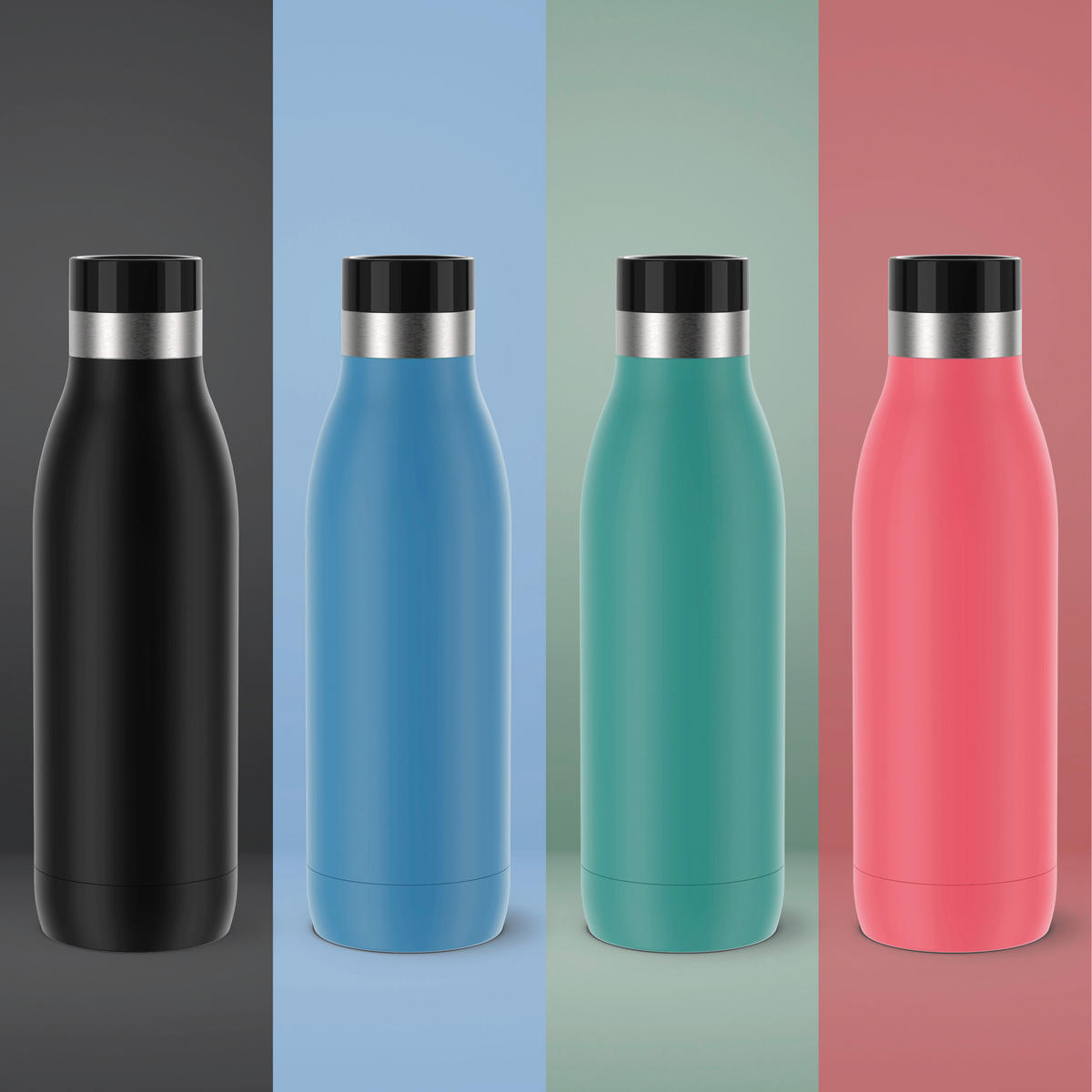ISOLIERFLASCHE 0,7 L  - Basics, Metall (7,6/26,1/7,6cm) - Emsa